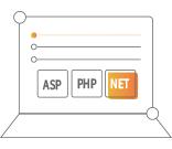 支持ASP、PHP、.Net等多種語言開發(fā)